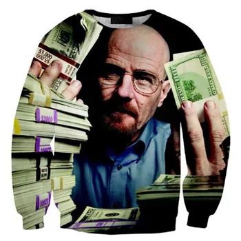 

CNUUIKOOEK Sweatshirts Hot Selling Men's 3D Jobs Dollar Bills Printed Hoodie Long Sleeve Pullover Fashion Man Hoodies