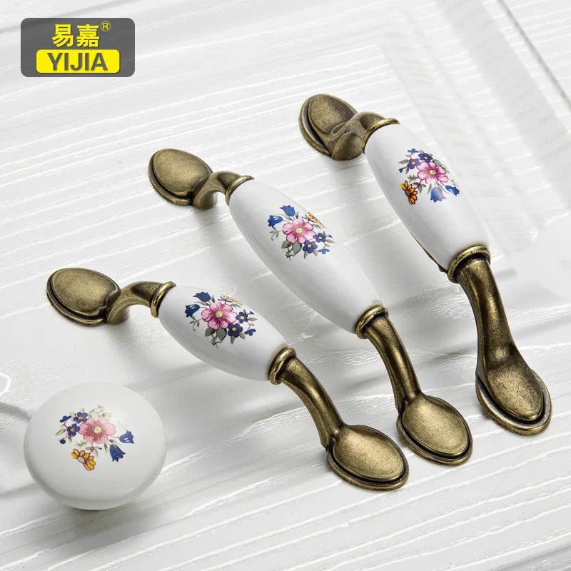 Классическая керамическая ручка для шкафа и мебели|Ручки шкафа| |