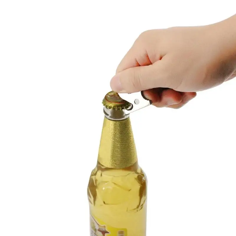

Outdoor Stainless Steel Flint Blades Survival Tools Bottle Opener Cutter