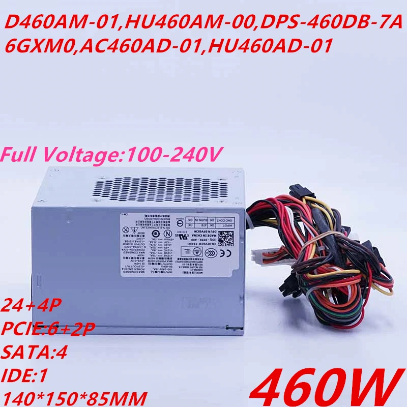 

New Original PSU For Dell 8000 8100 8300 8500 8700 8900 460W Power Supply D460AM-01 HU460AM-00 D460AM-03 AC460AD-01 HU460AD-01