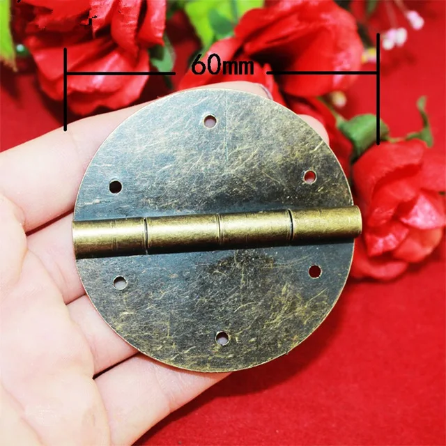 1 шт. круглый шарнир двери шкафа дверная петля DIY коробка бронзовый тон мебельный