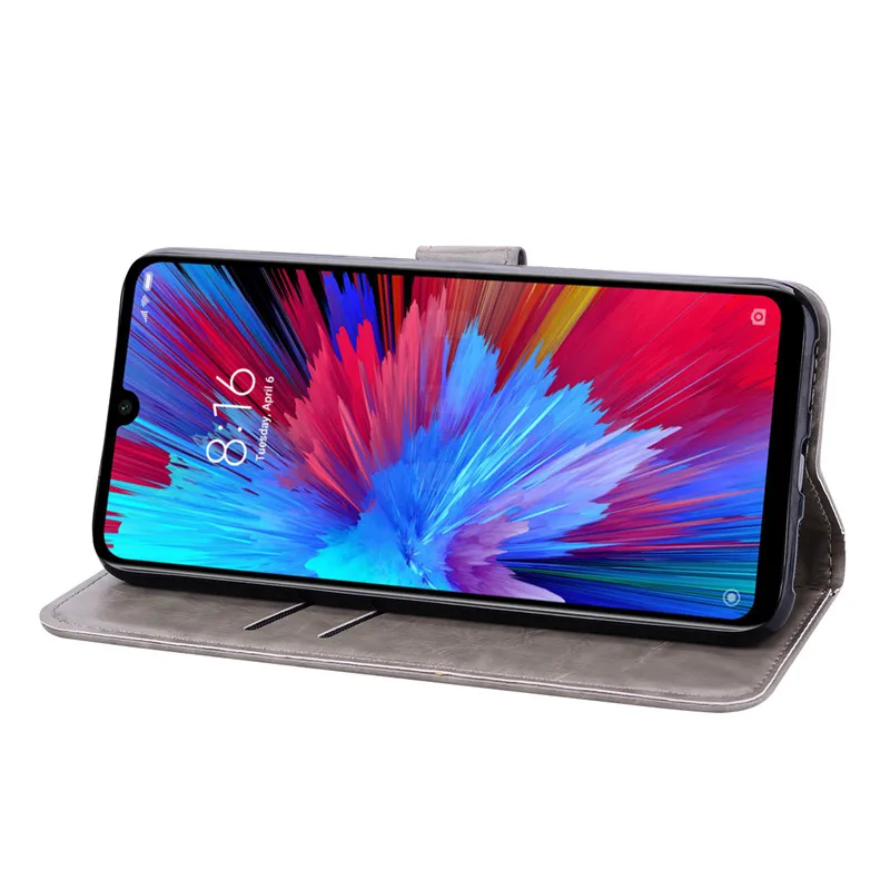 Для Xiaomi Redmi Note 7 Чехол из искусственной кожи флип-чехол-бумажник для Xiaomi Redmi Note 7 Чехол для телефона для Redmi Note 7 Чехол