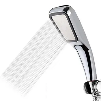 

Refinement 300 Hole Pressurized Water Saving Shower Head ABS With Chrome Plated Bathroom Hand Shower Water Booster Shower Head