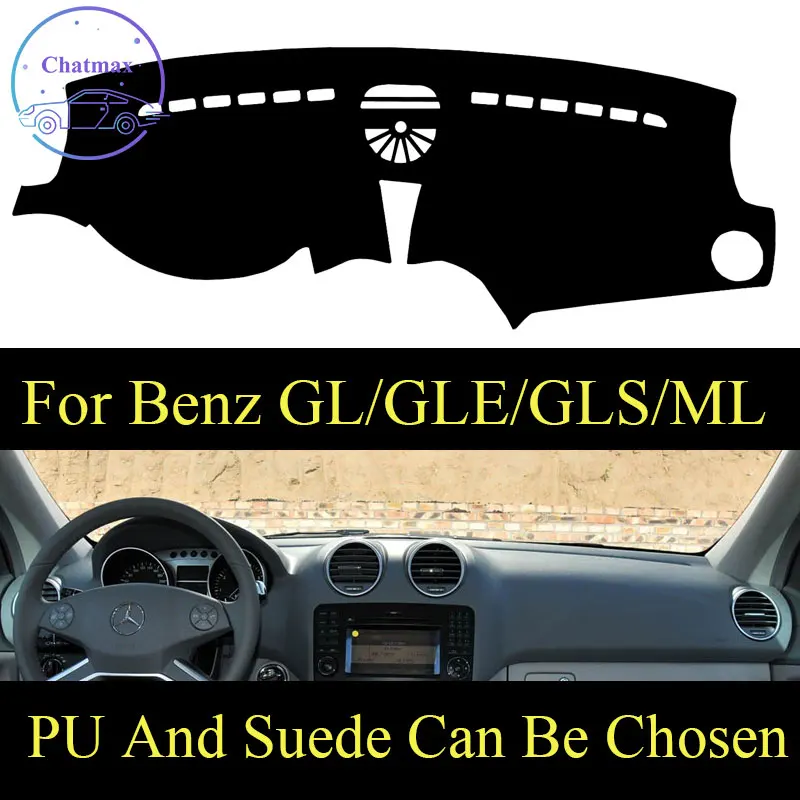 

Customize For Mercedes Benz GL/ML/GLE/GLS 06-20 GL450 ML350 Dashboard Console Cover PU Leather Suede Protector Sunshield Pad