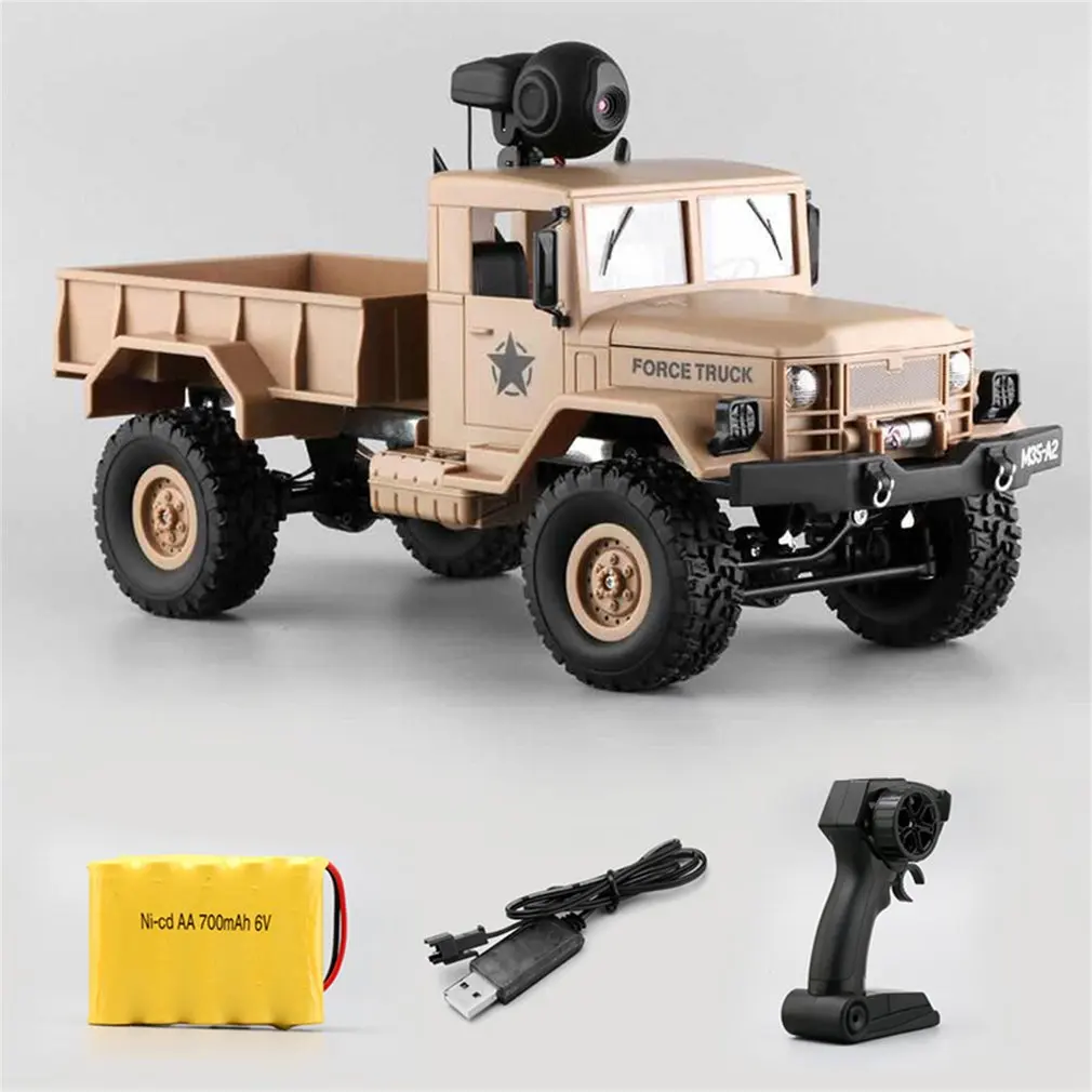yellow FY001A 2,4G военный автомобиль симулятор четыре колеса альпинистский автомобиль 30 Вт Wi-Fi камера в режиме реального времени коробка передач военный автомобиль - Цвет: yellow