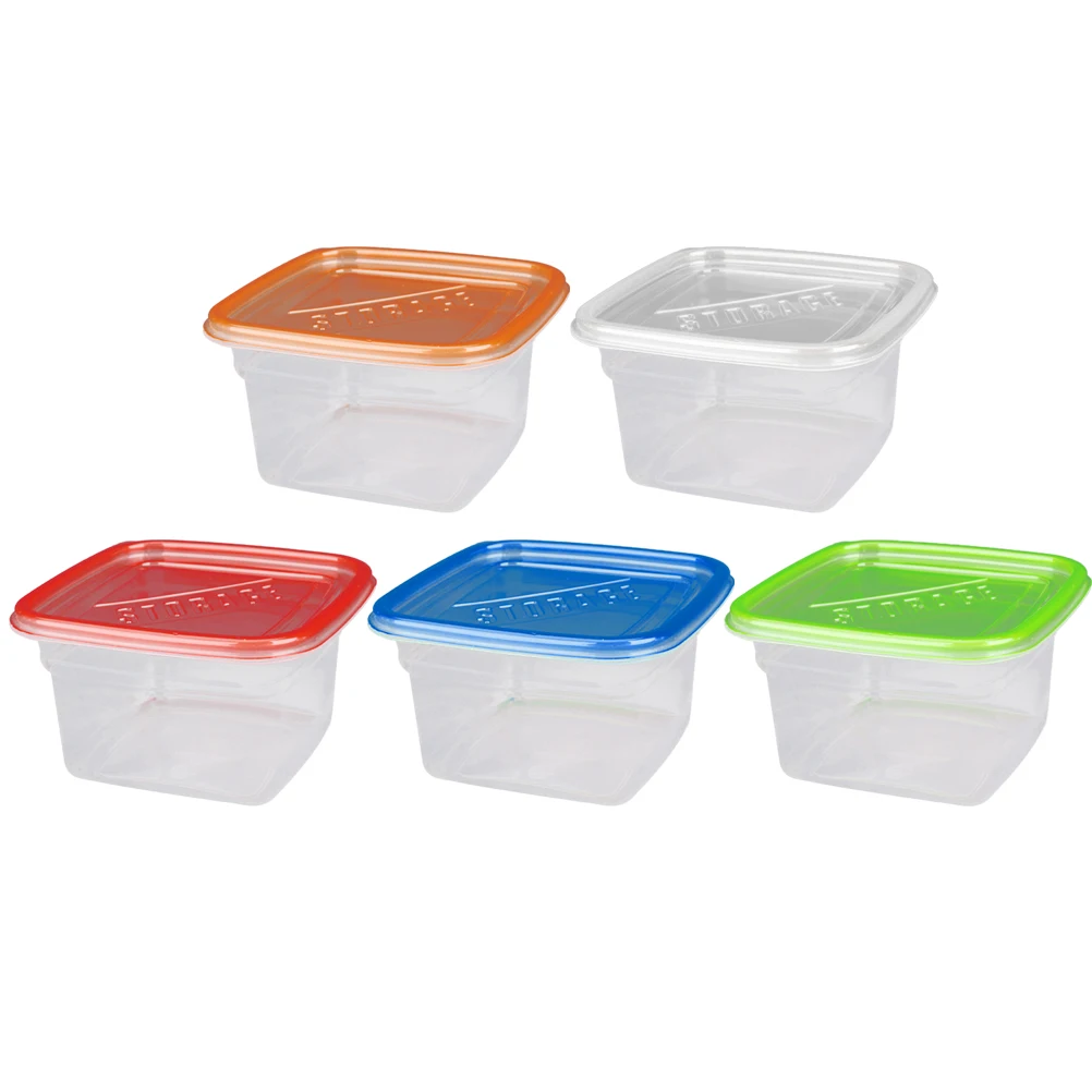 

10pcs Crisper Disposable Practical Cover Lightweight Simple Packing Box Square Crisper for Store Restaurant Home