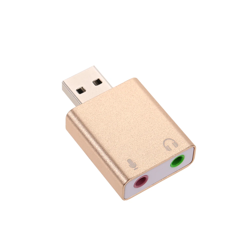 USB аудио внешний стерео звук из алюминиевого сплава адаптер карты Виртуальная 7 1