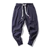 Cotton Harem Pants Men Solid Elastic Waist Streetwear Joggers 2020 New Baggy Drop-crotch Pants Casual Trousers Men Dropshipping 4