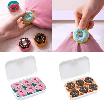 

6 Pcs Quilt Blankets Fastener Clip Quilt Holder Bed Sheet Holders Non-Slip Duvet Cover Clamp Safe Coverlet Holder Device