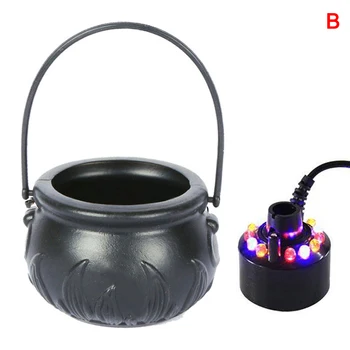 

Newly Mini Black Witch Cauldron Candy Holder Pot with Handle for Halloween Party