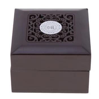 

Gift Box Set - Wood Ring Jewelry Box for Anniversaries, Weddings, Birthdays - 2.6 x 2.6 x 1.6 Inches