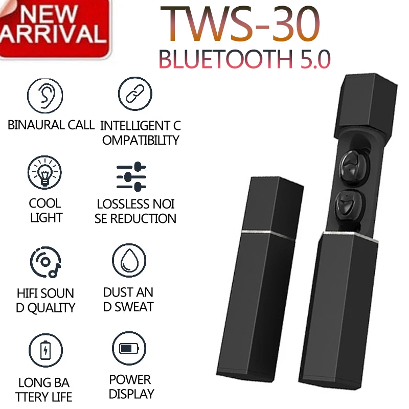 TWS Беспроводные наушники с Bluetooth 5 0 микрофоном гарнитура шумоподавление для