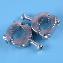 Beler серебро 2 шт. руль мотоцикла ручной стойки для руля крепежные скобы подходят для китайского 47cc 49cc мини Байк