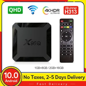 X96Q TV BOX Amdroid10 Allwinner H313 Quad Core 1G/2G DDR3 1080P Full HD 2.4G WIFI X96 Smart TV 4K Media Player Android BOX X96Q