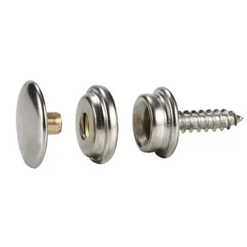 

10 Sets Stainless Steel Snap Fastener Marine Yacht Boat Canvas Cover Tool Button 094D