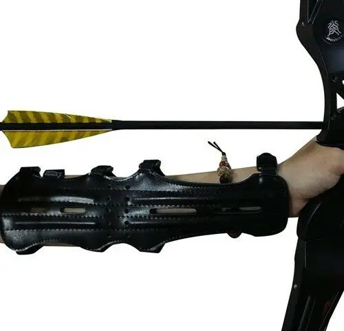 Стрельба из лука Кожа Защита руки Armguard Bracer АМЕРИКА охотничий лук протекторы для стрельбы