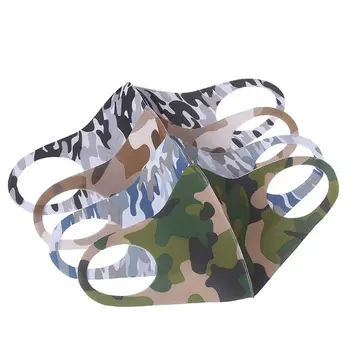 

5Pcs Washable Reusable Mouth Face Masks Camouflage Sponge Mask Anti Cold Mask for both women and men Washable