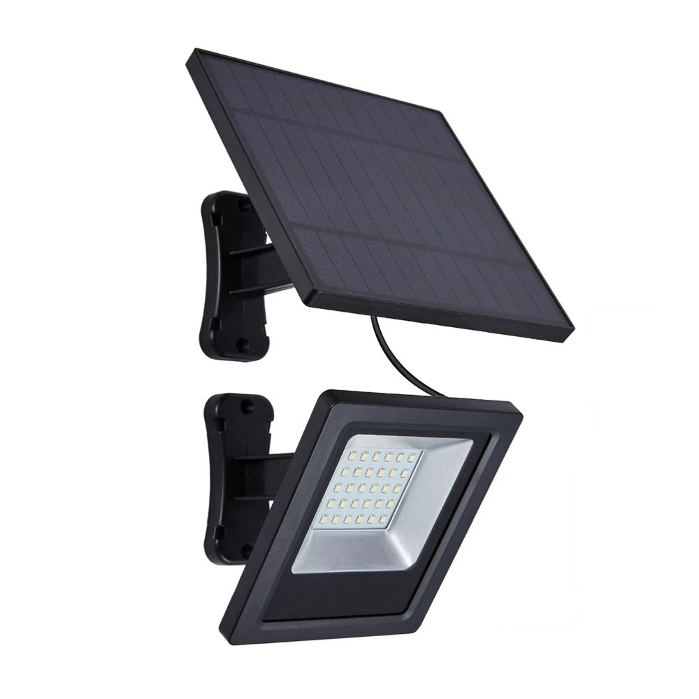 luz solar led de jardin con panel solar lampara de cable de 9 8 pies seguridad de luz led solar de paisaje para iluminacion exterior