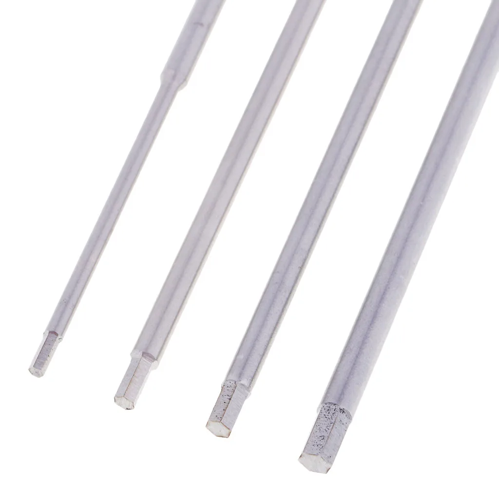 4x RC Screwdriver Tool Kit Hex Cross Key Socket Wrench Spanner Repair Silver