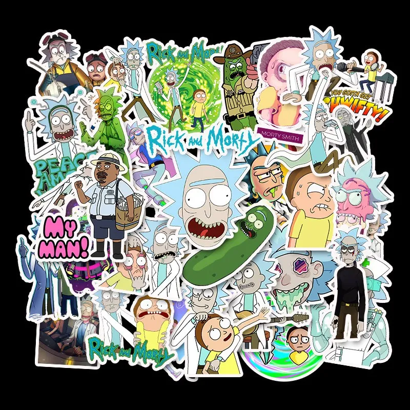

Skateboard Sticker Notebook Sticker Computer Sticker Cartoon Character Sticker Suitcase Sticker Doodle Sticker 35PCS MTZ081-67