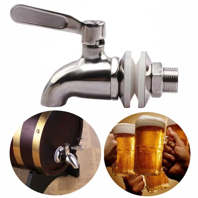 

Stainless Steel Faucet Tap Draft Beer Faucet for Home Brew Fermenter Wine Draft Beer Juice Dispenser Drink Fridge Kegs