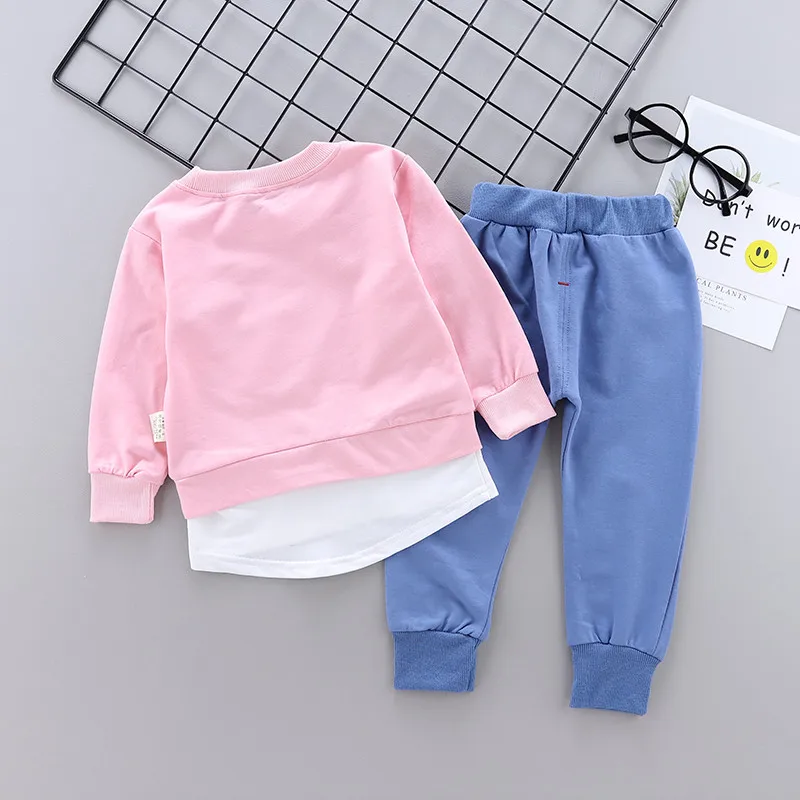 pajamas for baby girl NEW Spring Autumn Children Clothing Set Girls Sports Suit Baby Girls Tracksuit Pocket Children Clothes Sets Kids Clothing Set kid suits