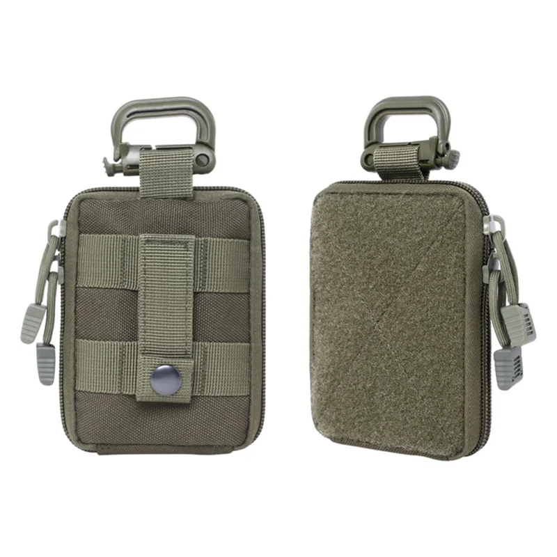 Riñonera táctica EDC para caza y acampada, bolsa militar impermeable para teléfono móvil, bolsillo para correr al aire libre, pequeña