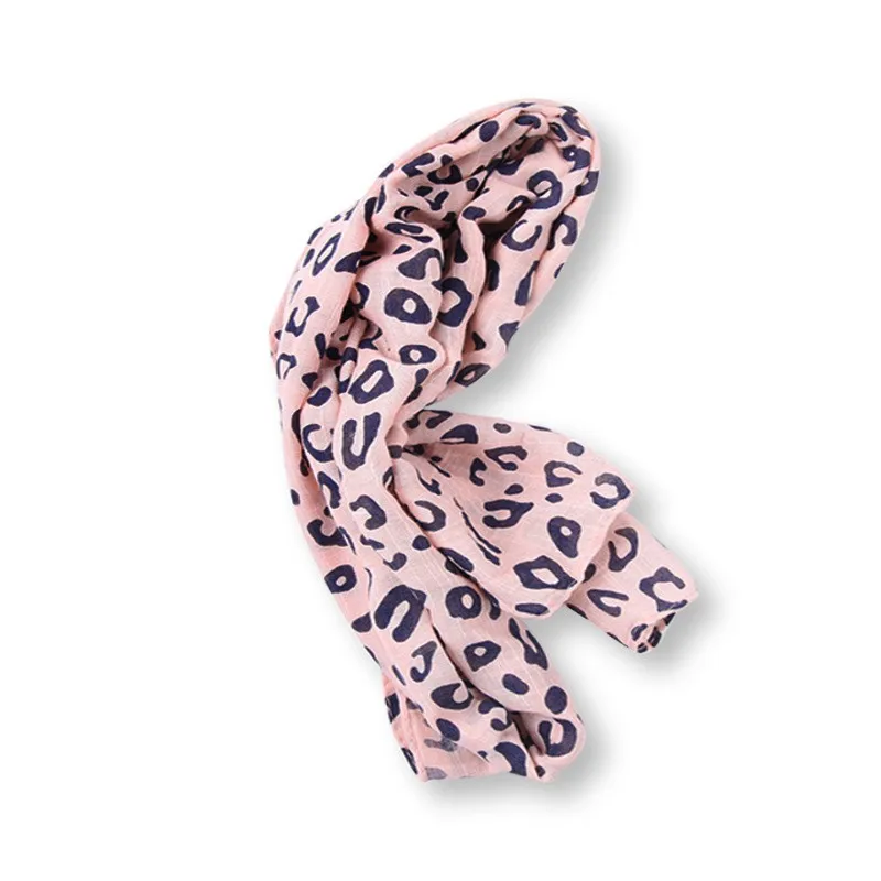 Детский шарф для девочек; Индивидуальный шарф; хлопковый и льняной теплый шарф с леопардовым принтом для зимы; новое поступление - Color: X