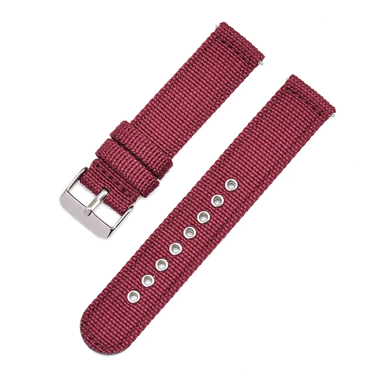 wine red BEAFIRY Quick Release Зеленый Нейлоновый ремешок для часов 18 мм 20 мм 22 мм 24 мм спортивный ремешок для часов браслет ремень замена ремешок на запястье - Цвет ремешка: wine red
