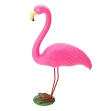 Смола+ металл Розовый фламинго орнамент набор сад уличное освещение газона украшение орнамент для дома, сада, двора комнаты Уникальный яркий