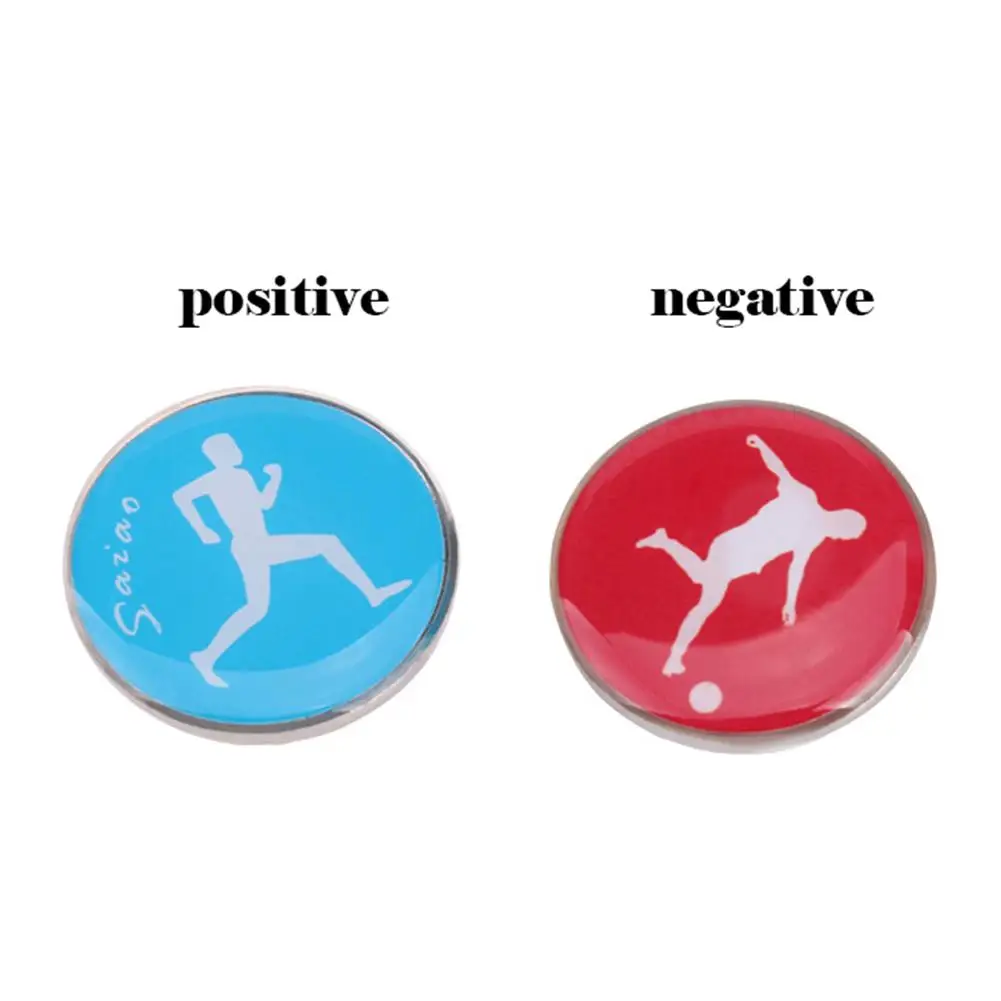 Sports Football Pattern Pick Edge Referee Side Toss Coin 1Pc for Kids Adults