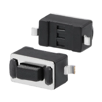 

uxcell 3x6x4.3mm Momentary Panel PCB SMD SMT Mount 2 Pins Push Button SPST Tactile Tact Switch 55PCS