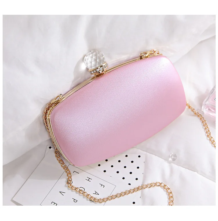 

2017 New Style Man-made Diamond Box WOMEN'S Fashion Handbag Shoulder Bag Korean-style Versatile Fashion Bag Mini Evening Bag