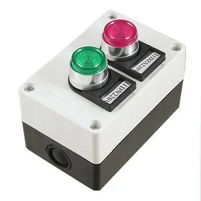 

Green Signal Lamp Momentary Push Button Station Switch Lksxm