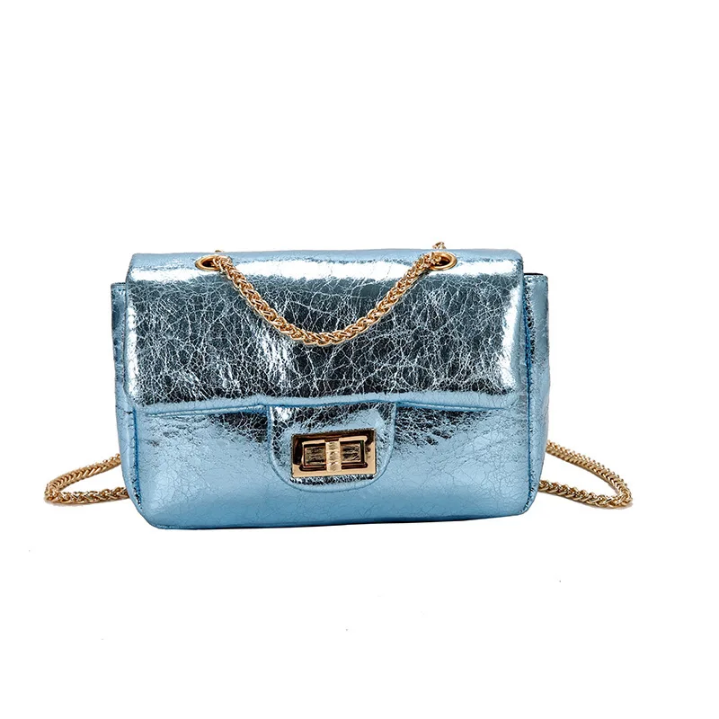 

2019 New Style Korean-style Sequin Messenger Bag Versitile Fashion Mini Bag with Chain Trend WOMEN'S Bag