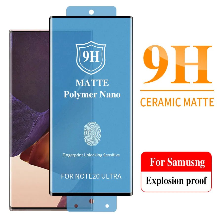 Soft Ceramic Frosted Matte Tempered Glass For Samsung Galaxy Note 20 10
