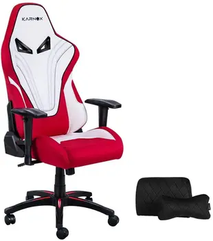 

KARNOX Hero BA New Racing Style Gaming Office Chair with Adjustable Height and Armrests 155°Reclining with Headrest and Lumbar S