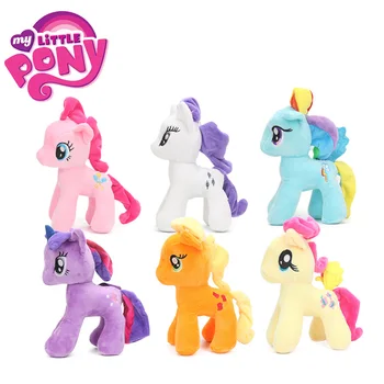 

6pcs My Little Pony Toys Friendship is Magic Princess Cadence Celestria Rainbow Dash Pinkie Pie Pony Plush Soft Stuffed Dolls