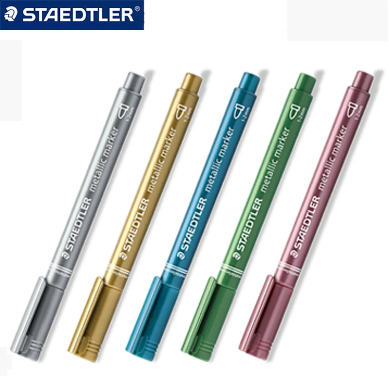 

1pcs STAEDTLER stationery Metallic Marker 8323 Handbook Greeting Card Invitation Sign in Mark Note Pen