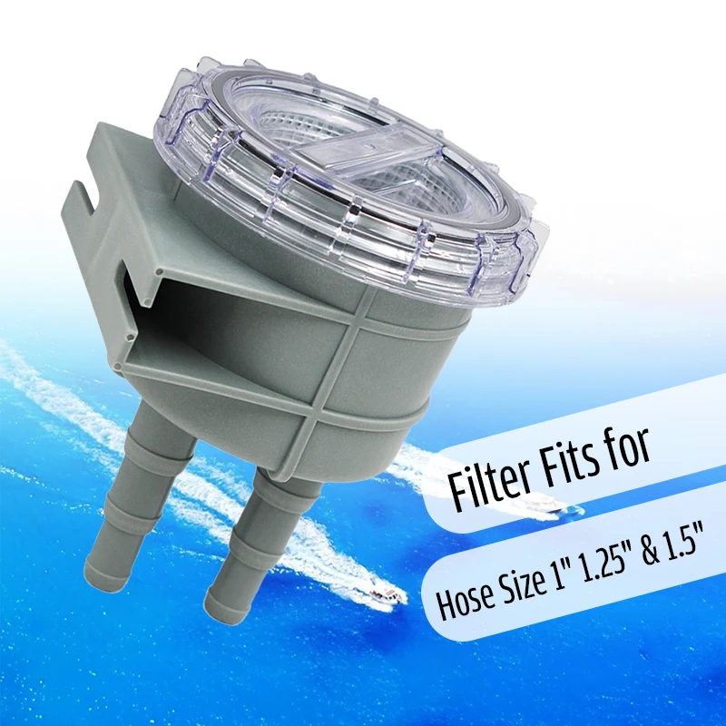 Водозаборный фильтр для морской воды/фильтр для " /1,25"/1," морской яхты, моторный шланг и т. Д., аксессуары для лодки, морской