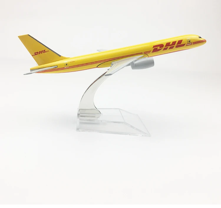 1/400 масштаб 16 см модель воздушного самолета DHL Экспресс Boeing B757-200 отлитая модель самолета воздушные лайнеры детские коллекции Подарочная игрушка для мальчиков