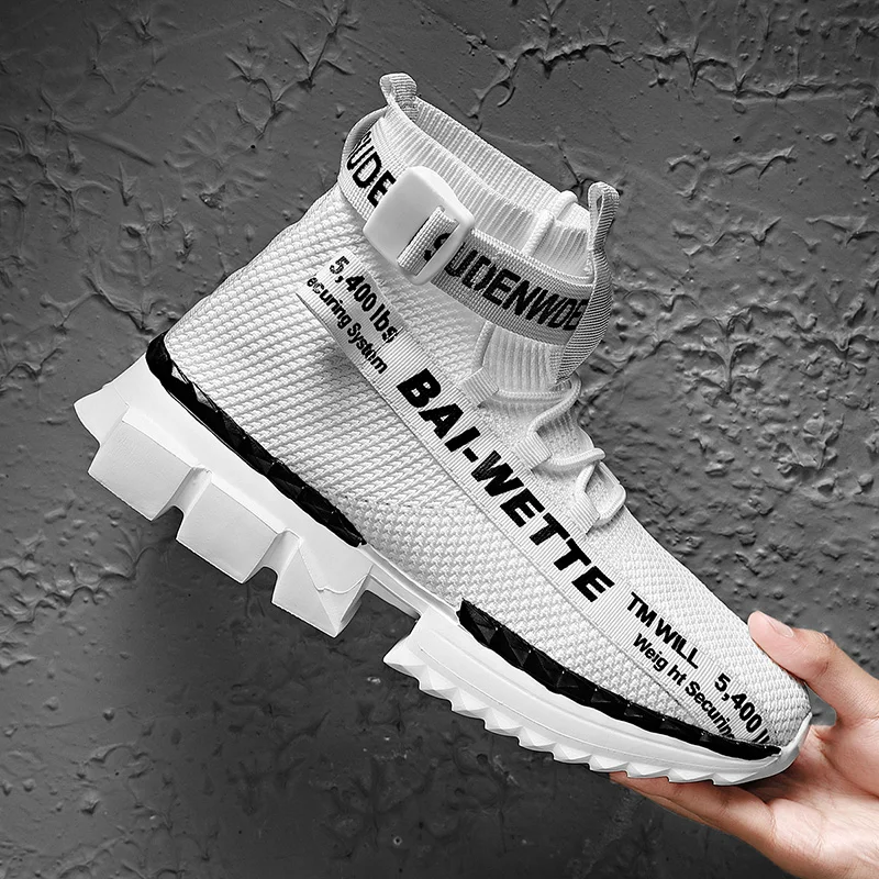 New Style Thick Bottom Running Shoes Shoes for Men White Casual Outdoor Sports Shoes Man Training Athletic Outdoor Jogging Shoes