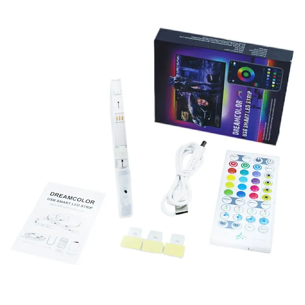 Светодиодная лента RGB с приложением и дистанционным управлением меняющие цвет