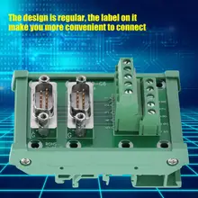 conector DB9-G6 Double Male Head DIN Rail Mount Interface Module Terminal Block Board Solderless Wire Terminal conector DB9-G6 Double Male Head DIN Rail Mount Interface Module Terminal Block Board Solderless Wire Terminal
