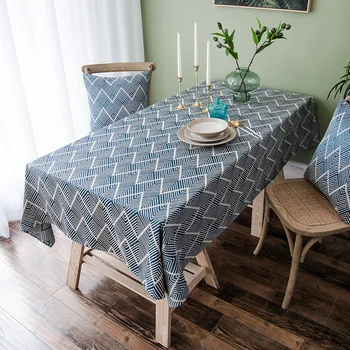 

Jacquard Tablecloth American Country Style Waterproof Table Cloth Pure Color Coffee Table Table Mat Rectangular Cover Cloth