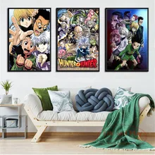 Pósteres e impresiones clásicos de Hunter X Hunter, pintura en lienzo de Anime japonés, cuadros de pared para sala de estar, película decorativa para decoración del hogar