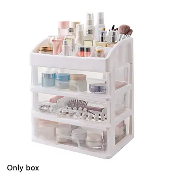 

Multi-Layer Practical Cosmetic Storage Box Dust Desktop Drawer Household Dressing Table Skin Care Shelf