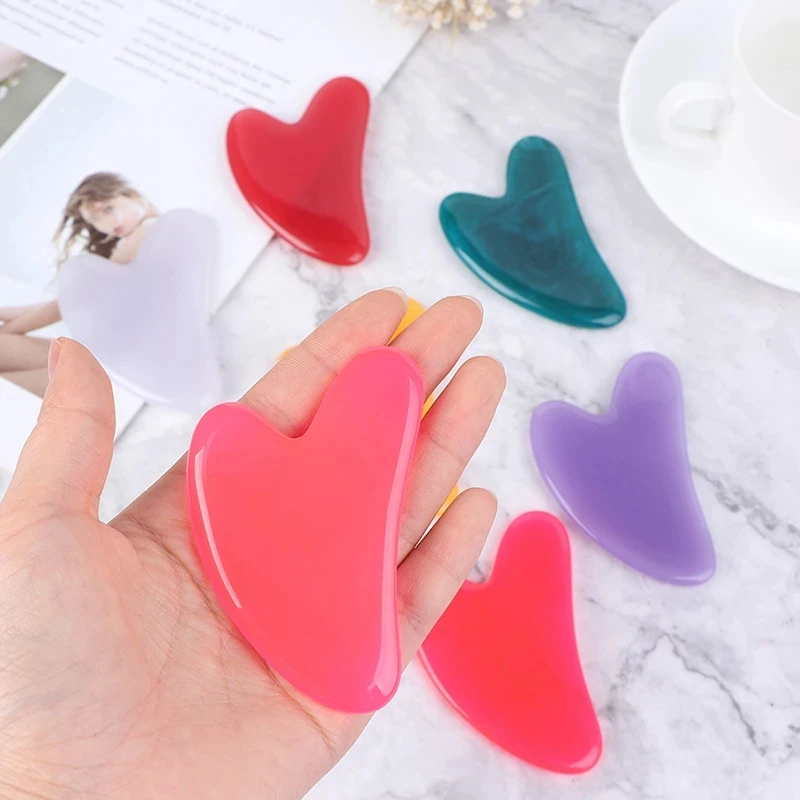 SPA Massage Resin Beeswax Guasha Scraping Massage Scraper Face Massager Acupuncture Gua Sha Eye Face Board SPA Tool gua sha board,massage tool