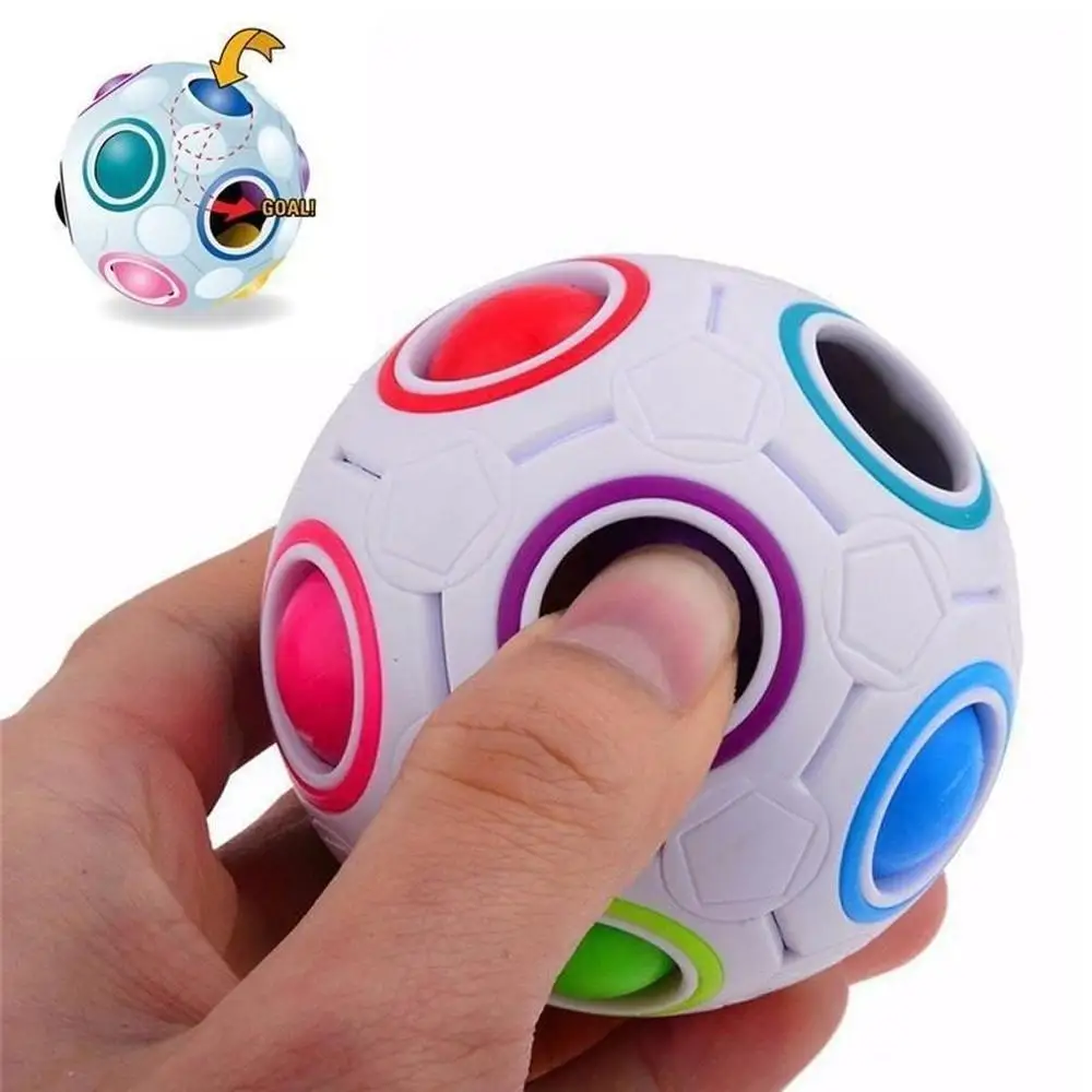 

20 Holes Magic Rainbow Puzzle Fidget Balls игѬђки DIY Magnet Magnetic Balls Blocks Cube Construction Building Toys juguetes par