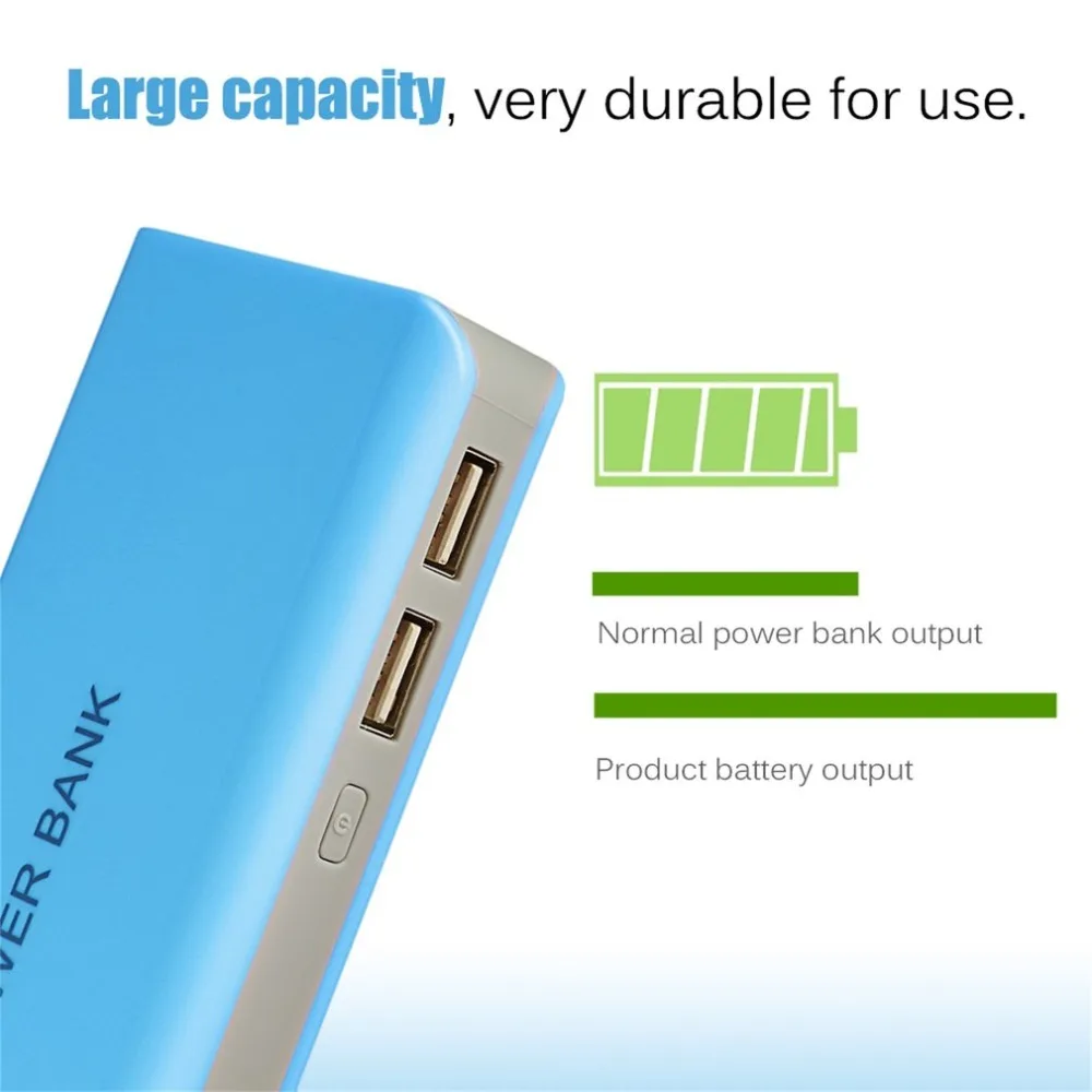 External Batteries Portable Mobile Phone Backup Bank with Two USB Interface Charger Portablefor 13000mah jump starters